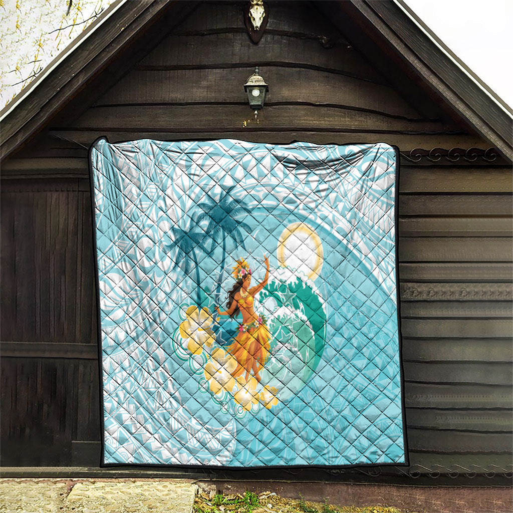 Ura Cook Islands Quilt Kuki 'Airani Traditional Dance Tropical Vibes LT14 - Polynesian Pride