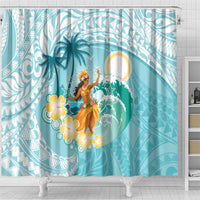 Ura Cook Islands Shower Curtain Kuki 'Airani Traditional Dance Tropical Vibes LT14 - Polynesian Pride
