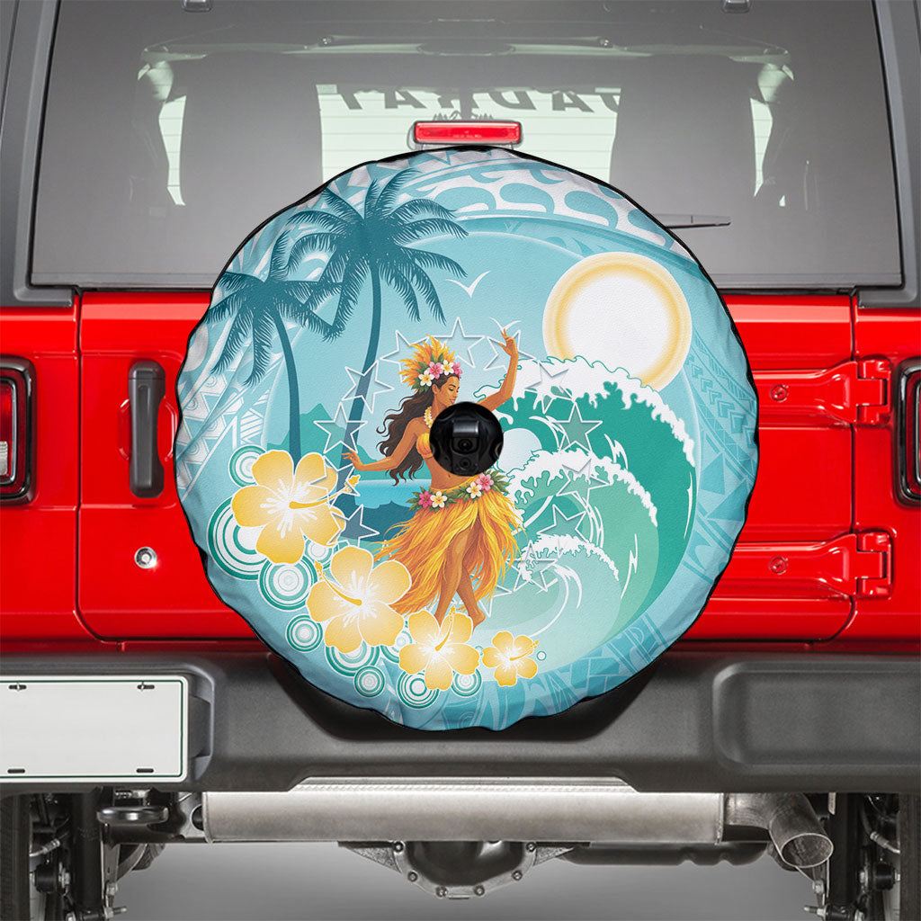 Ura Cook Islands Spare Tire Cover Kuki 'Airani Traditional Dance Tropical Vibes LT14 - Polynesian Pride