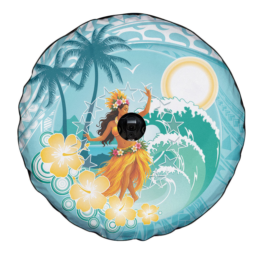 Ura Cook Islands Spare Tire Cover Kuki 'Airani Traditional Dance Tropical Vibes LT14 - Polynesian Pride