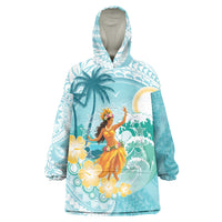Ura Cook Islands Wearable Blanket Hoodie Kuki 'Airani Traditional Dance Tropical Vibes