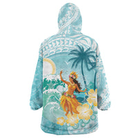 Ura Cook Islands Wearable Blanket Hoodie Kuki 'Airani Traditional Dance Tropical Vibes