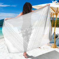 Peniamina Gospel Day Niue Sarong Cross Dove Hiapo Pattern White