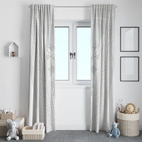 Peniamina Gospel Day Niue Window Curtain Cross Dove Hiapo Pattern White