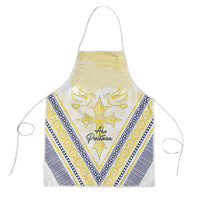 Peniamina Gospel Day Niue Apron Cross Dove Hiapo Pattern Yellow LT14 Yellow - Polynesian Pride
