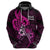 Polynesia Breast Cancer Awareness Hoodie Think Pink Polynesian Ribbon Black Version LT14 - Polynesian Pride