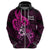 Polynesia Breast Cancer Awareness Hoodie Think Pink Polynesian Ribbon Black Version LT14 - Polynesian Pride