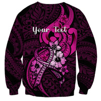 personalised-polynesia-breast-cancer-awareness-sweatshirt-think-pink-polynesian-ribbon-black-version