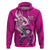 Polynesia Breast Cancer Awareness Hoodie Think Pink Polynesian Ribbon White Version LT14 Pink - Polynesian Pride