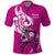 Polynesia Breast Cancer Awareness Polo Shirt Think Pink Polynesian Ribbon White Version LT14 Pink - Polynesian Pride