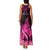 Presonalised Tonga Breast Cancer Awareness Family Matching Tank Maxi Dress and Hawaiian Shirt Pink Ribbon Brave Strong Warrior Tongan Ngatu Pattern LT14 - Polynesian Pride
