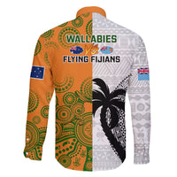 Fiji And Australia Rugby Family Matching Off Shoulder Maxi Dress and Hawaiian Shirt 2023 World Cup Aboriginal Mix Tapa Pattern LT14 - Polynesian Pride