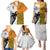 Fiji And Australia Rugby Family Matching Puletasi Dress and Hawaiian Shirt 2023 World Cup Aboriginal Mix Tapa Pattern LT14 - Polynesian Pride