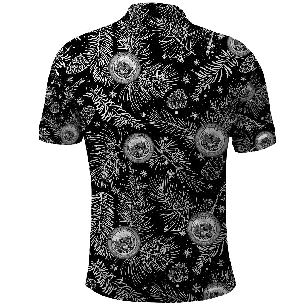 Hawaii Christmas Polo Shirt Tropical Style With Coat Of Arms LT14 - Polynesian Pride