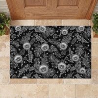 Hawaii Christmas Rubber Doormat Tropical Style With Coat Of Arms LT14 - Polynesian Pride