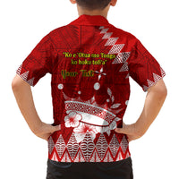 Personalised Tonga King Tupou I Day Family Matching Summer Maxi Dress and Hawaiian Shirt Tongan Ngatu Pattern With Crown LT14 - Polynesian Pride