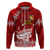 Personalised Tonga King Tupou I Day Hoodie Tongan Ngatu Pattern With Crown LT14 - Polynesian Pride