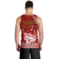Personalised Tonga King Tupou I Day Men Tank Top Tongan Ngatu Pattern With Crown LT14 - Polynesian Pride