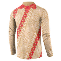 Malo e Lelei Tonga Button Sweatshirt Heilala Lei Tongan Ngatu Pattern LT14 - Polynesian Pride