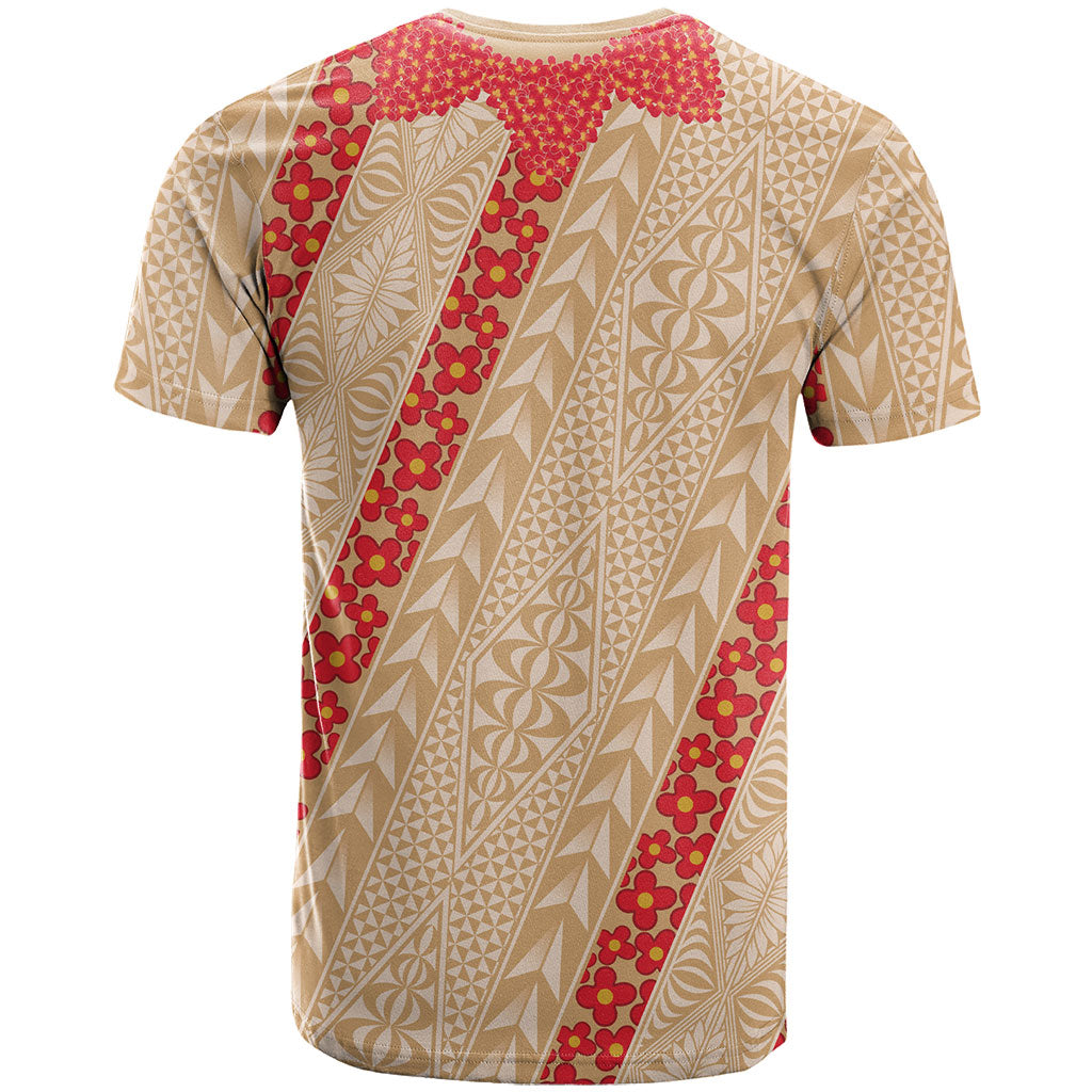 Malo e Lelei Tonga T Shirt Heilala Lei Tongan Ngatu Pattern LT14 - Polynesian Pride