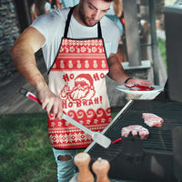 Red Mele Kalikimaka Hawaii Apron Funny Ho Ho Ho Santa Shaka - Polynesian Pride