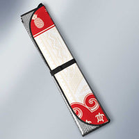 Red Mele Kalikimaka Hawaii Auto Sun Shade Funny Ho Ho Ho Santa Shaka - Polynesian Pride