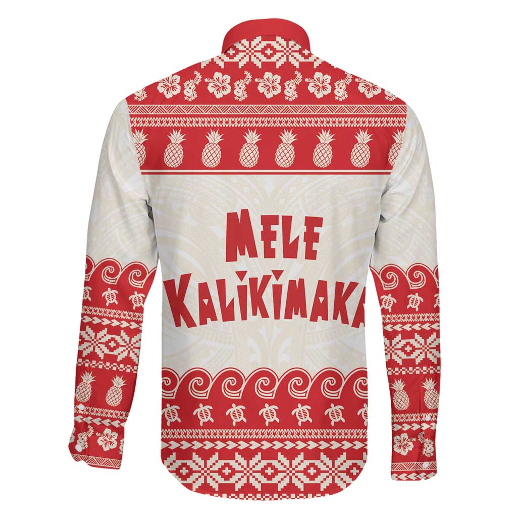 Red Mele Kalikimaka Hawaii Family Matching Puletasi and Hawaiian Shirt Funny Ho Ho Ho Santa Shaka LT14 - Polynesian Pride