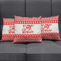 Red Mele Kalikimaka Hawaii Pillow Cover Funny Ho Ho Ho Santa Shaka - Polynesian Pride