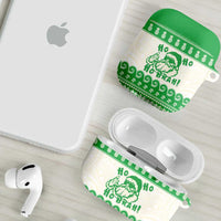 Green Mele Kalikimaka Hawaii AirPods Case Funny Ho Ho Ho Santa Shaka - Polynesian Pride