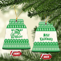Green Mele Kalikimaka Hawaii Ceramic Ornament Funny Ho Ho Ho Santa Shaka - Polynesian Pride