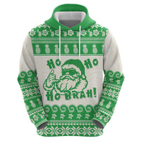 Green Mele Kalikimaka Hawaii Hoodie Funny Ho Ho Ho Santa Shaka - Polynesian Pride