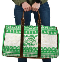 Green Mele Kalikimaka Hawaii Travel Bag Funny Ho Ho Ho Santa Shaka - Polynesian Pride