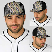 Black Palaka Hawaii Leis Baseball Net Cap Hawaiian-plaid Elegant Tropical Vibes - Polynesian Pride