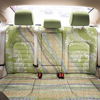 Green Palaka Hawaii Leis Back Car Seat Cover Hawaiian-plaid Elegant Tropical Vibes - Polynesian Pride
