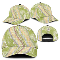 Green Palaka Hawaii Leis Classic Cap Hawaiian-plaid Elegant Tropical Vibes - Polynesian Pride