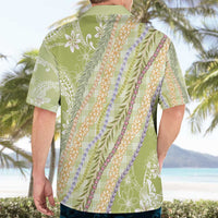 Green Palaka Hawaii Leis Hawaiian Shirt Hawaiian-plaid Elegant Tropical Vibes - Polynesian Pride