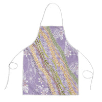 Purple Palaka Hawaii Leis Apron Hawaiian-plaid Elegant Tropical Vibes - Polynesian Pride