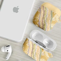 Yellow Palaka Hawaii Leis AirPods Case Hawaiian-plaid Elegant Tropical Vibes - Polynesian Pride