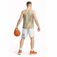 Yellow Palaka Hawaii Leis Basketball Jersey Hawaiian-plaid Elegant Tropical Vibes - Polynesian Pride