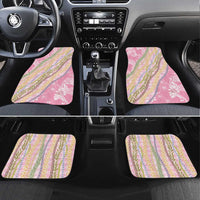 Pink Palaka Hawaii Leis Car Mats Hawaiian-plaid Elegant Tropical Vibes - Polynesian Pride