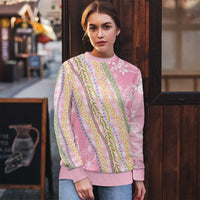 Pink Palaka Hawaii Leis Ugly Christmas Sweater Hawaiian-plaid Elegant Tropical Vibes - Polynesian Pride