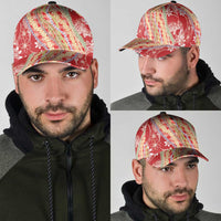 Red Palaka Hawaii Leis Classic Cap Hawaiian-plaid Elegant Tropical Vibes - Polynesian Pride