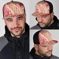 Red Palaka Hawaii Leis Mesh Trucker Cap Hawaiian-plaid Elegant Tropical Vibes - Polynesian Pride