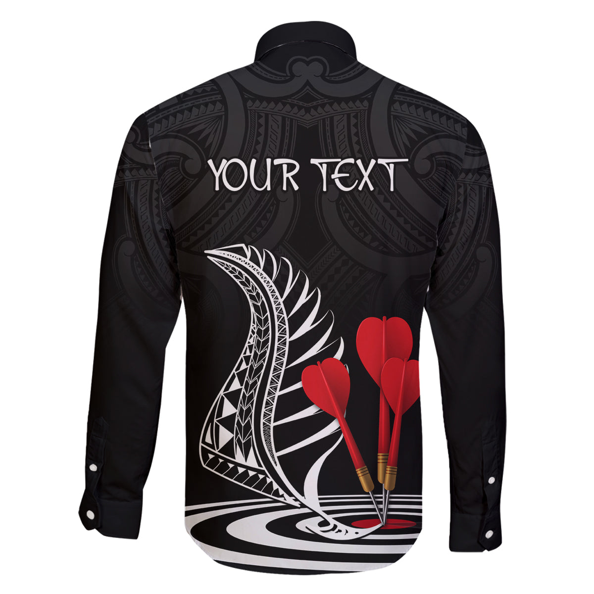 Personalised New Zealand Darts Family Matching Summer Maxi Dress and Hawaiian Shirt Aotearoa Maori Fern Bring It On LT14 - Polynesian Pride