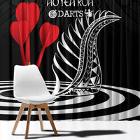 New Zealand Darts Window Curtain Aotearoa Maori Fern Bring It On LT14 - Polynesian Pride