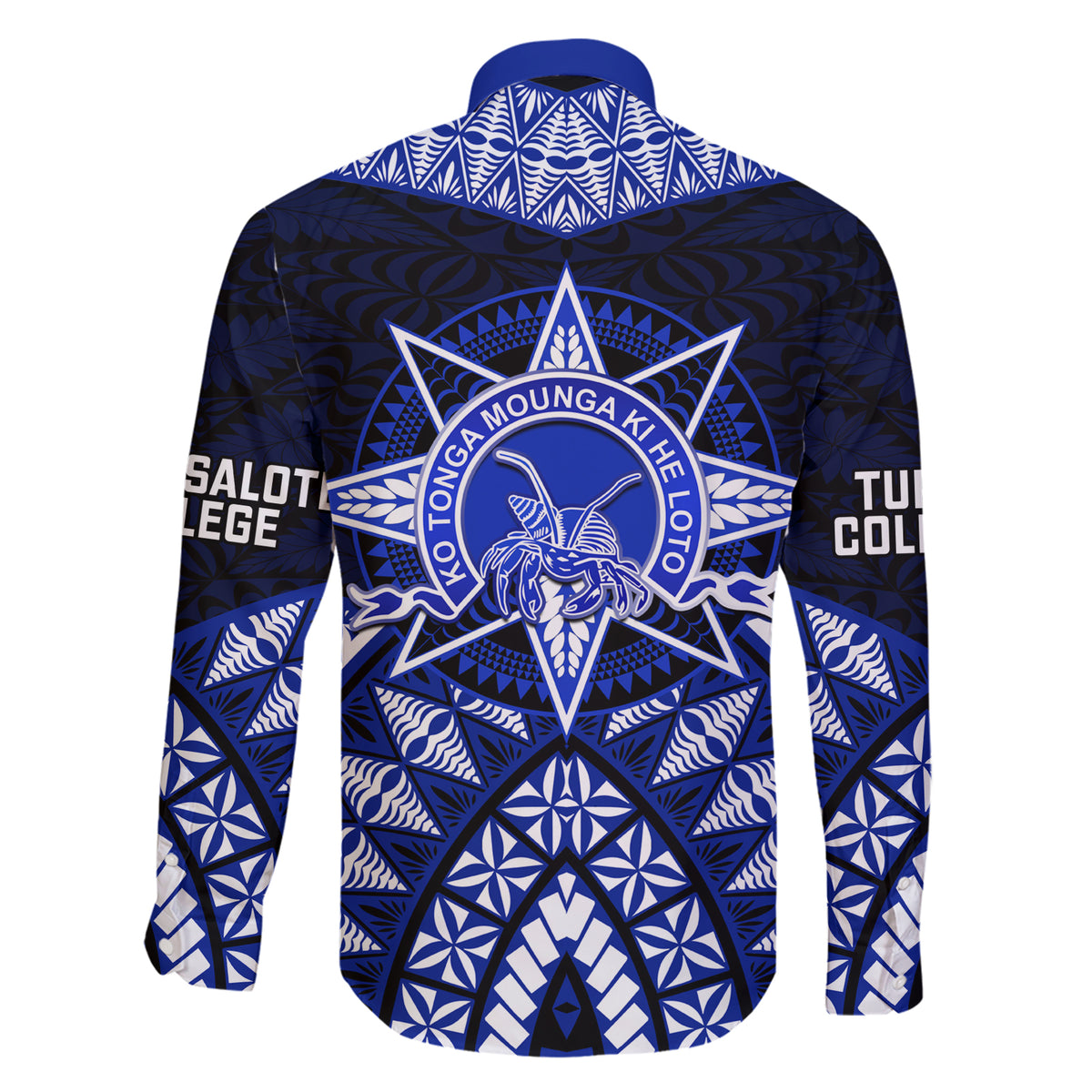 Tonga Tupou College And Queen Salote College Family Matching Short Sleeve Bodycon Dress and Hawaiian Shirt Tongan Ngatu Pattern LT14 - Polynesian Pride