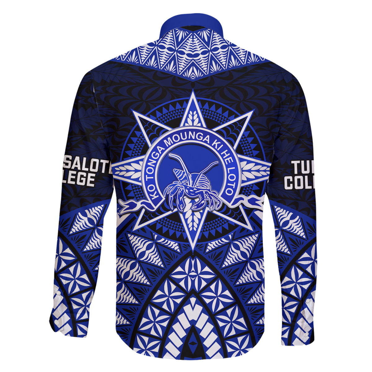 Tonga Tupou College And Queen Salote College Family Matching Summer Maxi Dress and Hawaiian Shirt Tongan Ngatu Pattern LT14 - Polynesian Pride