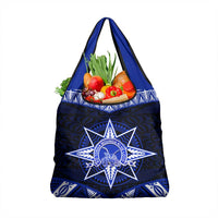 Tonga Tupou College And Queen Salote College Grocery Bag Tongan Ngatu Pattern