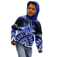 Tonga Tupou College And Queen Salote College Kid Hoodie Tongan Ngatu Pattern LT14 - Polynesian Pride
