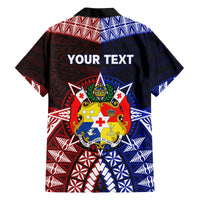 Personalised Tupou College And Kolisi Tonga Atele Family Matching Off Shoulder Maxi Dress and Hawaiian Shirt Tongan Ngatu Pattern LT14 - Polynesian Pride